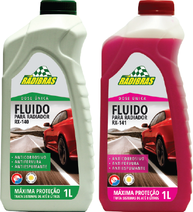RX-140-141 FLUIDO PARA RADIADOR CONCENTRADO 1X8 VERDE E ROSA